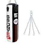 Sporteq Rexnyl Heavy Filled 5FT Punch Bag Combos for All Ages & Genders | Boxing, Martial Arts, Commercial & Home Gym Use