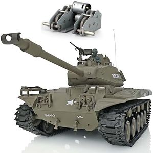 POCO DIVO Walker Bulldog M41A3 US Tank, 1/16 Scale RTR RC Military Vehicle, Heng Long 3839 S Edition Upgrade Steel Gearbox, Airsoft BB Battle Infrared IR Combat, Smoke Sound Light Recoil Model