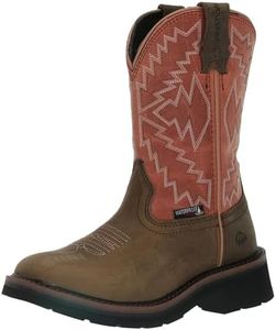 WOLVERINE Women's Rancher Arrow Waterproof Steel Toe Wellington Construction Boot