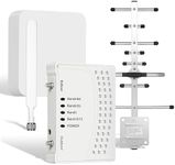 Cell Phone Booster for Home & Office with Band 66/2/4/5/12/17/13/25 for All Canadian Carriers | Up to 6000 Sq Ft | Boost 4G Data Signal | ISED Approved