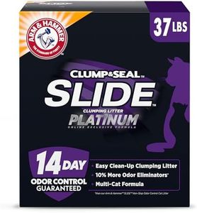 Arm & Hammer Platinum SLIDE Easy Clean, Clumping Litter, Multi-Cat, 37 Lbs