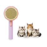 KaiKoe Dog Brush & Cat Brush, Self Cleaning Slicker Brush for Pet, Dog Deshedding Brush One Button Removes Loose Undercoating & Detangling, Great for Dogs and Cats Grooming Brush Hair Shedding Deshedding Tool