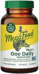 MegaFood - One Daily Multivitamin for Men - Supplements for Immune Health, Energy Metabolism and Bone Health - Non-GMO, Vegetarian, Gluten-Free - 60 Tablets (60 Servings)