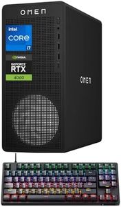 HP OMEN 16L i7 RTX 4060 Gaming Desktop, Intel Core i7-14700F (Beats i9-12900F), 32GB DDR5 RAM, 1TB SSD, DP, RJ-45, Wi-Fi 6, Bundle with Thunderobot KG3089R Gaming Keyboard, Black, Windows 11 Home
