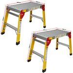 Excel Fibreglass Folding Hop Up Platform Work Bench 600mm x 300MM Pack of 2
