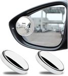 Waafy Rotatable Field Of View, Convex Wide-Angle Car Blind Spot Mirror Hd Crystal Glass Waterproof Durable Traffic Safety, Suitable For All Types Cars (1 Pairrear_Outside)