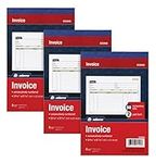 Adams Invoice Book 3 Pack, 2 Part Carbonless Invoices, Horizontal Sales Slip, 5-9/16 x 8-7/16 Inches, 50 Sets per Book (DC5840-3)