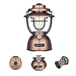 OLIGHT Olantern Classic 2 Pro LED Camping Lantern Recharged by USB-C, 300 Lumens Stepless Diming Electric Lamp for Outdoor, Hiking, Indoor Decorative & Power Outage(Vintage Copper)