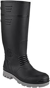 HILLSON Men Sb-005 Torpedo Safety Shoes (Black/Grey, Size 9)