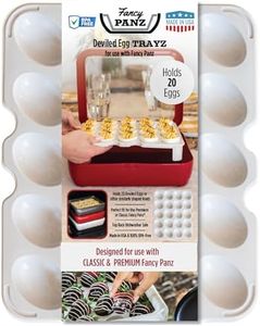 Fancy Panz Deviled Egg Trayz Insert for Fancy Panz 2in1, Holds 20 Eggs, White