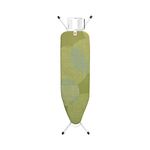 Brabantia Size B Ironing Board (49x15 in) 7 Height Options, Adjustable Steam Iron Rest Holder (Calm Rustle) Non-Slip Feet, Anti-Collapse Child Locks