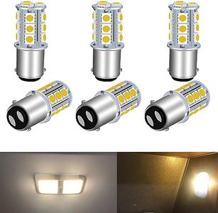 UNXMRFF - Super Bright 1142 LED Bulbs Warm White, 1178 BA15D 1076 LED Bulb 5050 18-SMDReplacement for 12V RV Interior Ceiling Dome Light/Travel Trailer/Boat Indoor/Camper Light Bulbs (Pack of 6)