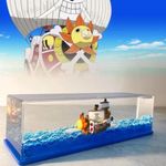 Tuzsocr One Piece Model Ship - Thousand Sunny, One Piece Unsinkable Ship, Black Pearl Pirate Ship, Titanic Toy Gift, Fluid Acrylic Cruise Ship Model, Stress Relief,for Office Home Decoration (Style 4)