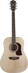 Washburn HD10S 6 String Acoustic Guitar, Natural Gloss