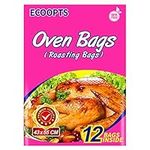 ECOOPTS Oven Bags Large Turkey Size Oven Cooking Roasting Bags for Turkey Chicken Meat Ham Seafood Vegetable (21.6×23.6 in/Bag） (430 x 550mm)