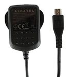 Genuine Alcatel Black 500 mAh 3 Pin Micro USB Mains Charger Suitable for Alcatel Pixi 3 ( 4.5 ), Pixi First & Pixi 4 ( 3.5 )