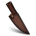 DONGKER 8" Straight Knife Sheath, Leather Vertical Knife Case Belt Holder with Buckle for 8'' Kitchen Chef Knife(without knife)