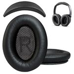 AHG Replacement QC35 / QC35 ii earpads and QC35 / QC35 ii Headband pad Cushion cover. Compatible with Bose QuietComfort 35 / QuietComfort 35 ii Headphones (Black). Premium Protein Leather | Durable