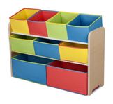 Delta Children Multi-Color Deluxe Toy Organizer with Storage Bins