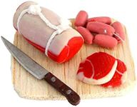 Melody Jane Dollhouse Rolled Joint of Beef & Sausages on Board Miniature Kitchen Accessory