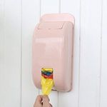 Gra8 Plastic Self Adhesive Bag Holder, Wall Mount Rubbish Storage Box Garbage Bag Organizer Dispenser Grocery Shopping Bag Storage Dispenser Holder (1Pcs) (Multicolor)