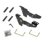 Reese 50064 Fifth Wheel Custom Quick Install Brackets-Select Chevrolet/GMC Trucks Black 33.5 Inch