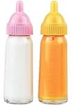 Click N' Play Magic Disappearing Baby Bottle Toy Set, Baby Doll Bottles with Disappearing Milk & Juice, Baby Doll Accessories Toys for Kids & Toddlers, Great Gift for Little Girls Ages 2-4