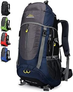 Doshwin 70L Zaino da Escursionismo Trekking Campeggio Viaggio Grande per Uomo Donna (Blu scuro)