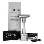 Premium Quality Adjustable Double Edge Safety Razor 700 (1 Razor, 1 Stand & 5 pcs Titanium Coated Blades)