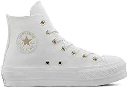 Converse Chuck Taylor All Star Lift Platform Mono White, Sneaker Mujer, Color Blanco, 38 EU