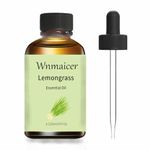 Lemongrass essential oil 4 Oz, Lemongrass oil for Diffuser, Skin, Massage & Aromatherapy 120 mL