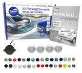 Dolphin Automotive DPS400 Reverse Parking Sensors Auto Express Award Winning In 32 Colours 4 Ultrasonic Radar Sensors Kit Audio Alert System Matt & Gloss Black +30 More Colours (Silver)