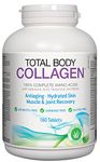 Total Body Collagen | Anti-Aging, Hydrated Skin, & Muscle & Joint Recovery | Effective for Nails & Skin Health | Reduces Eye Wrinkles & Increases Skin Elasticity - 180 Tablets