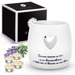 Sympathy Mourning Funeral Gifts Loss Loved One Condolences Gift Basket Include Tea Lights Candle Holder Remembrance Jewelry Memorial