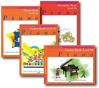 ALFRED'S BASIC PIANO LIBRARY COURSE PACK LEVEL 1A, FOUR BOOK SET INCLUDES LESSON, THEORY, TECHNIC AND NOTESPELLER
