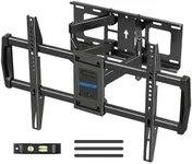 MOUNTUP Full Motion TV Wall Mount for Most 42-82 inch TVs, Wall Mount TV Bracket with Articulating Swivel and Tilt, TV Mount Max VESA 600x400mm, Holds up to 100lbs Fits 16" Stud