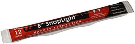 Cyalume SnapLight Red Light Sticks – 6 Inch Industrial Grade, High Intensity Glow Sticks with 12 Hour Duration (Pack of 30)