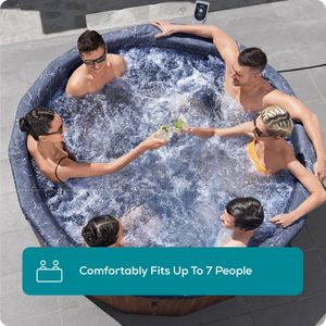 Lay-Z-Spa Toronto Hot Tub for 5-7 People – Inflatable Spa