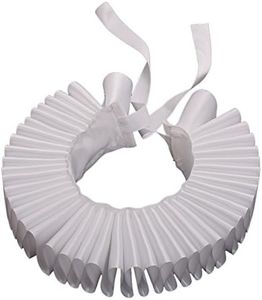 GRACEART Renaissance Elizabethan Ruffle Neck Collar white