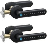eufy Smart Lock FamiLock C32, Fingerprint Keyless Entry Door Lock with Handle for Interior Doors, Built-in Wi-Fi (2.4 GHz Only), App Control, Self-Learning AI, Auto Lock, 4 AA Batteries (2-Kit)