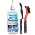 Mould Remover Gel,150g Mould And Mildew Remover With Crevice Cleaning Brush, Washing Machine Cleaner Deep Clean Household Mildew Removal For Toilet Kitchen Sink Wood Window Tile Grout Stains