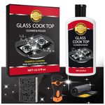 Meuvcol Hob Cleaner Glass Ceramic, Heavy Duty Induction Electric Hob Cleaner Non Scratch, Glass Cooktop And Stove Top Polish For Ceramic, Electric, Induction, Flat Top Stovetop, Gas (12 OZ)