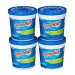 DampRid Refillable Moisture Absorber, 10.5 oz. Cups, 4 Pack, Fragrance Free, Traps Moisture for Fresher, Cleaner Air, No Electricity Required, Lasts Up To 60 Days