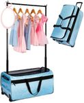 Omidel Dance Bag with Garment Rack, 29" Rolling Dance Competition Duffle Bag with Garment Rack & Silent Wheels, Collapsible Dance Suitcase for Dance Competition Shows Recitals Travel