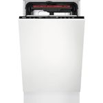 AEG FSE73507P GlassCare Dishwasher 7000, Built-In Dishwasher with AirDry Technology, Integrated Dishwasher with 10 Settings, QuickSelect Touchscreen, 44 dB, 45cm, [Energy Class D]