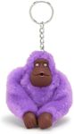 Kipling Sven Monkey Keychain, Playful Violet, 1.75"L x 2"H x 1.5"D