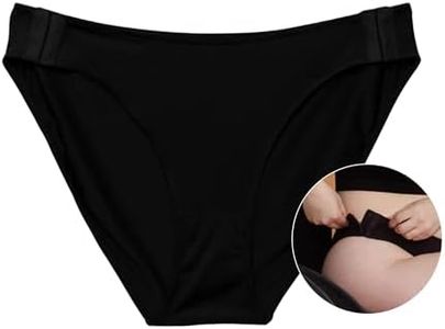 Slick Chicks Women’s High Waisted Brief - Adaptive Underwear for Women w/Side Fasteners & Full Coverage (5XL,Black)