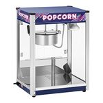 Royal Catering Popcorn Maker Professional (1500 W, approx. 5 kg/h, Non-stick Coating, 37 x 52,5 x 68 cm) Popcorn Machine