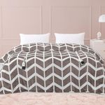 VENTIMI Electric Blanket Queen Size, 84" x 90" Heated Blanket with 9 Heat Levels & 2-4-8-10 Hours Auto Off, Fast Heating Blanket with ETL & FCC Certification, Beige