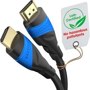 KabelDirekt 8K & 4K HDMI Cable – 13ft – Designed in Germany – HDMI Cord & HDMI Cable – Supports 4K@120Hz, 8K@60Hz, UHD, Ethernet – HDTV, PC, PS5, Xbox, Switch & All Other HDMI Devices